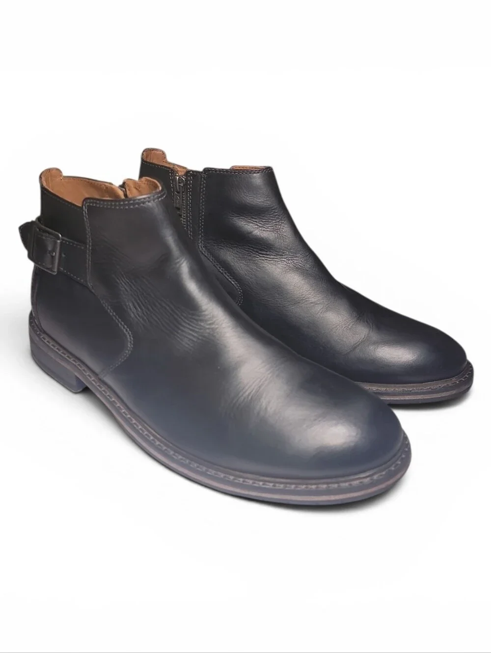 Clarks, Clarksdale Remi Buckled Ankle Boots Sz 12M